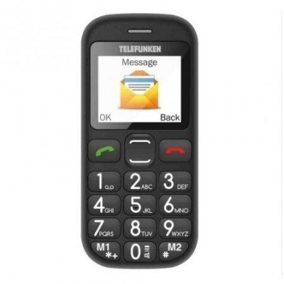 Teléfono Móvil Telefunken TM 110 Cosi para Personas Mayores/ Negro