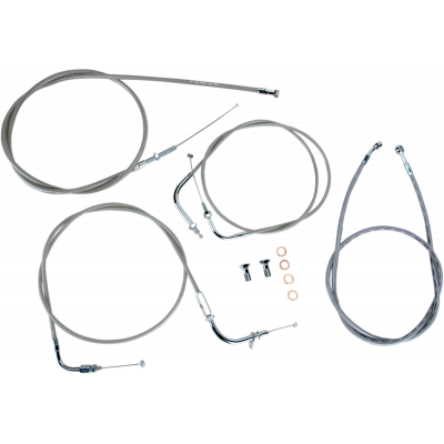 Kit líneas/cables en acero inox. para manillar BARON BA-8014KT-16