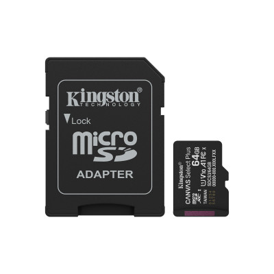 64GB microSDXC Canvas Select Plus Gen3 100MB/s A1 (Incluye adaptador de SD)