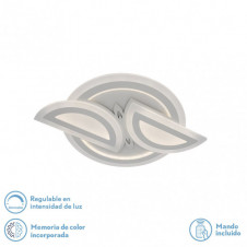 Plafon 120w 3000k, 4000k, 6500k Blanco Alhena 5x56x40cm 16200Lm Regulable, Memoria y C. Remoto