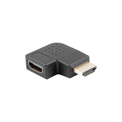 Adaptador lanberg hdmi macho - hdmi hembra angulo derecha negro