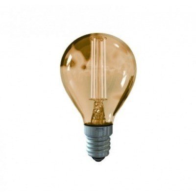 BOMBILA LED ESFÉRICA LLAMA FILAMENTO E14 290LM 4W LUZ CALIDA