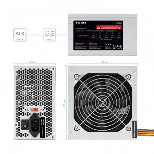 TQEP-500S-INT Fuente de alimentación Ecopower II ATX 500W (110/240V)