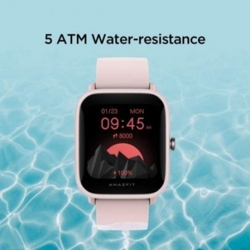 Amazfit Bip U Pro Reloj Smartwatch - Pantalla 1.43 - Bluetooth 5.0 - Resistencia al Agua 5 ATM - Color Rosa