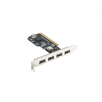 Tarjeta pci lanberg 4x usb2.0 externos + 1x usb2.0 interno