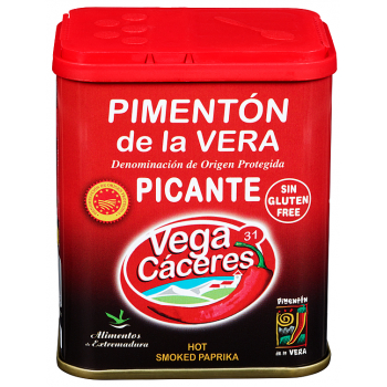 Pimentón de la Vera Picante Vega Cáceres Lata 75Grs