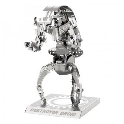 MAQUETA 3D METAL FASCINATIONS STAR WARS DROIDE MODELO DROIDEKA MONTAJE SIN PEGAMENTO NI SOLDADURA