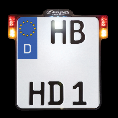 Portamatrículas 3 en 1 para países de la UE HEINZ BIKES HBKZ-MB3TS