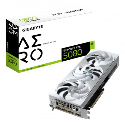 Tarjeta Gráfica Gigabyte GeForce RTX 5080 AERO OC SFF/ 16GB GDDR7