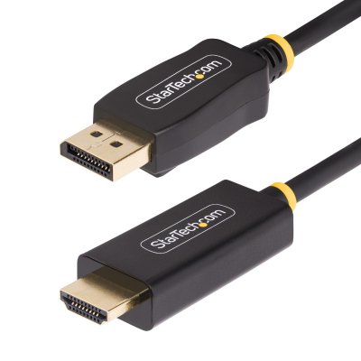 Cable Adaptador DisplayPort a HDMI de 3m - 4K 60Hz con HDR - Cable DP a HDMI 2.0b - Conversor Activo de Vídeo - Convertidor DisplayPort a HDMI