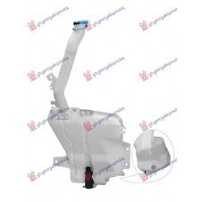 DEPÓSITO DE AGUA DEL LIMPIAPARABRISAS (CON AGUJERO DE MOTOR DE LAVAFAROS) (CON CUELLO, TAPA Y MOTOR)