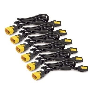 Juego 6 Cable Alimentacion C13 a C14 Negro APC