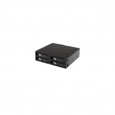 StarTech.com Backplane Rack Móvil 5.25 Pulgadas a 4 Unidades 2.5 SATA/SAS - Negro