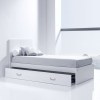 Cama junior 90x200 cm con cama nido · JOY White · Alondra