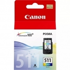 Cartucho tinta canon cl 511 tricolor 9ml mp240 - 250 - 260 - 270 mp 480 - 490 mx 320 - 330