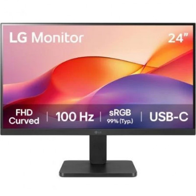 Monitor Curvo LG 24U421A-B 23.8/ Full HD/ Negro