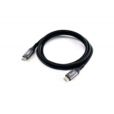 128381 Cable USB 4 Gen 3 C a C, M/M, 1,2m, PD3.1 240W, 8K/60Hz, 40Gbps, Negro