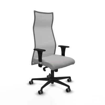 Albacete malla sincro malla gris bali gris claro brazos 1D base nailon ruedas 65mm engomadas