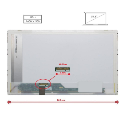 Pantalla para portátil LED 15.6\ 40 pines 1600x900