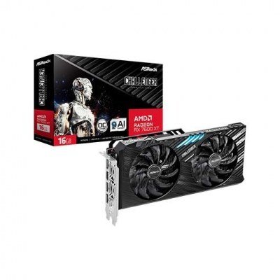 Tarjeta grafica asrock radeon rx 7600xt challenger oc 16gb gddr6