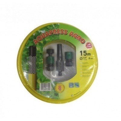 KIT MANGUERA AQUAPRESS AGRO Ø 15 MM X 15 M