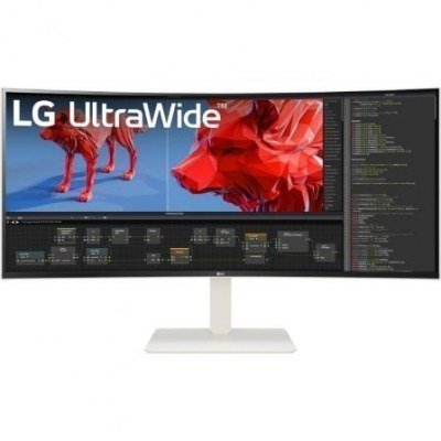 Monitor Profesional Ultrapanorámico Curvo LG UltraWide 38WR85QC-W 37.5/ WQHD+/ Multimedia/ Blanco