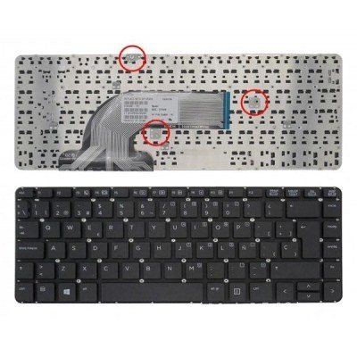 Teclado compatible para portátil HP Probook 430 G2 / 440 G1 / 445 G1 / 640 G1 / negro sin marco