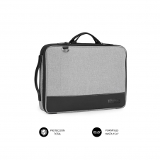 Maletin subblim advance laptop sleeve para portatiles hasta 14p gris SUB-LS-2AS0001