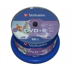 DVD+R VERBATIM 50 UNIDADES 4.7GB 16x IMPRIMIBLE 43512