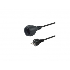 Equip 112182 cable de transmisión Negro 5 m CEE7/7 CEE7/3