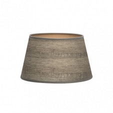 Pantalla Salma E27 Madera Gris 35dx25dx20h Conica Abierta