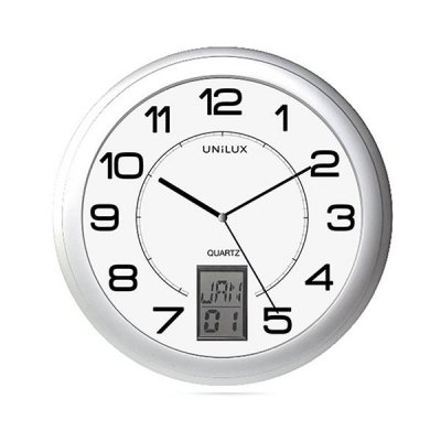 UNILUX Reloj Instinct diam 30,5cm gris metalizado