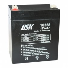 DSK bateria de plomo acido 12v 4ah negro