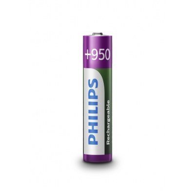 PACK DE 4 PILAS AAA PHILIPS R03B4A70/10/ 1.2V/ RECARGABLES