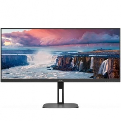 Monitor Profesional Ultraparonámico AOC U34V5C/BK 34/ WQHD/ Multimedia/ Negro