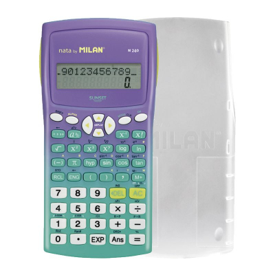 159110SNGRBL calculadora Bolsillo Calculadora científica Lila, Turquesa
