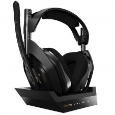 ASTRO Gaming A50 + Base Station Auriculares Inalámbrico Diadema Juego Negro, Oro