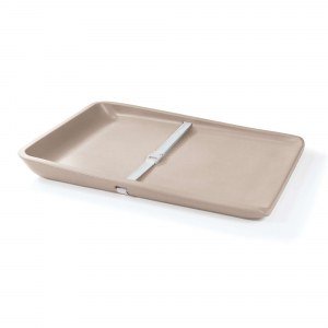 Cambiador bebé 50x70 cm ergonómico de espuma PU beige · Glenn Z101-53