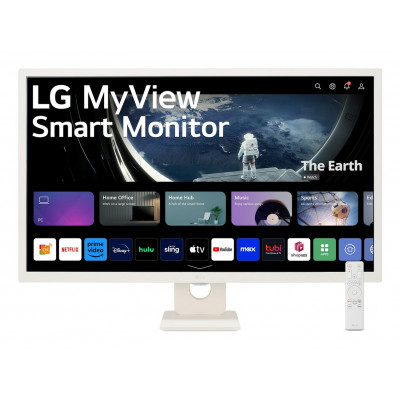 Smart Monitor LG MyView 32SR50F-W 31.5/ Full HD/ Multimedia/ Smart TV/ Blanco