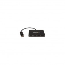 StarTech.com Splitter Multiplicador Displayport a 4 puertos DisplayPort - Hub MST - Negro