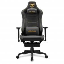 SILLA COUGAR ARMOR EVO S GOLD BLACK REPOSA PIES RETRACTIL 120KG