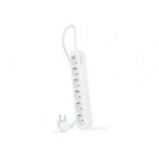 Regleta Nanocable 6xschuko 1.4m Blanca