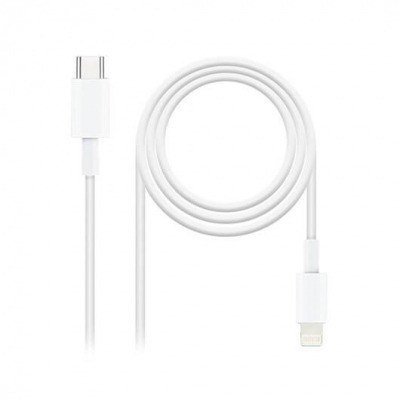 CABLE LIGHTNING M A USB-C M NANOCABLE 1M BLANCO MACHO A MAC