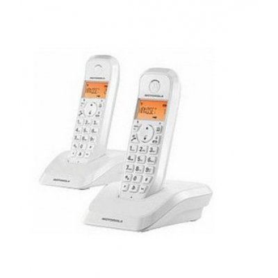 S12 Duo Teléfono DECT Identificador de llamadas Blanco