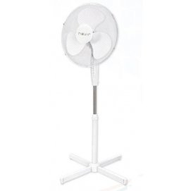 Ventilador de pie Nevir NVRVP40CB, 40 cm, 50W, 3 velocidades, Rejilla seguridad metálica con asa, Base estable, 3 aspas, oscilación, orientable,...