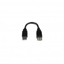 StarTech.com Cable de 0.15m de Extensión Alargador USB 2.0 Tipo-A Macho a USB A Hembra negro