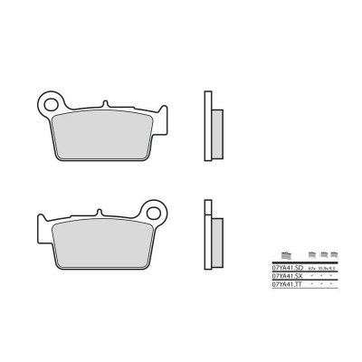 Pastillas de freno sinterizadas Brembo 07YA41SD 07YA41SD