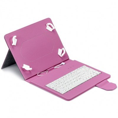 Funda tablet maillon urban keyboard usb 9.7pulgadas - 11pulgadas rosa - con teclado