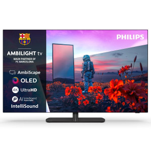 Televisor OLED Philips 42OLED811/12 42 pulgadas, 4K, 120 Hz, Dolby Vision, Ambilight, Titan OS, negro/gris