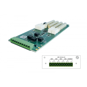 Tarjeta de control de 4 líneas de altavoces y 4 señales de audio Fonestar ABT-XCTRLINE-44